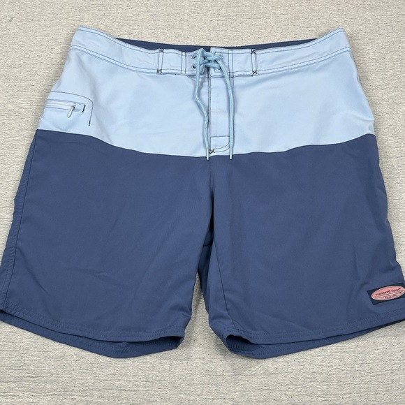 VINEYARD VINES Swim Trunks Mens Size 36) x 9 Blue Board Shorts Vacation Beach - Picture 1 of 9